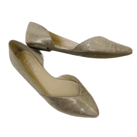 BCBG Shoes - BCBG Metallic D’Orsay Flats